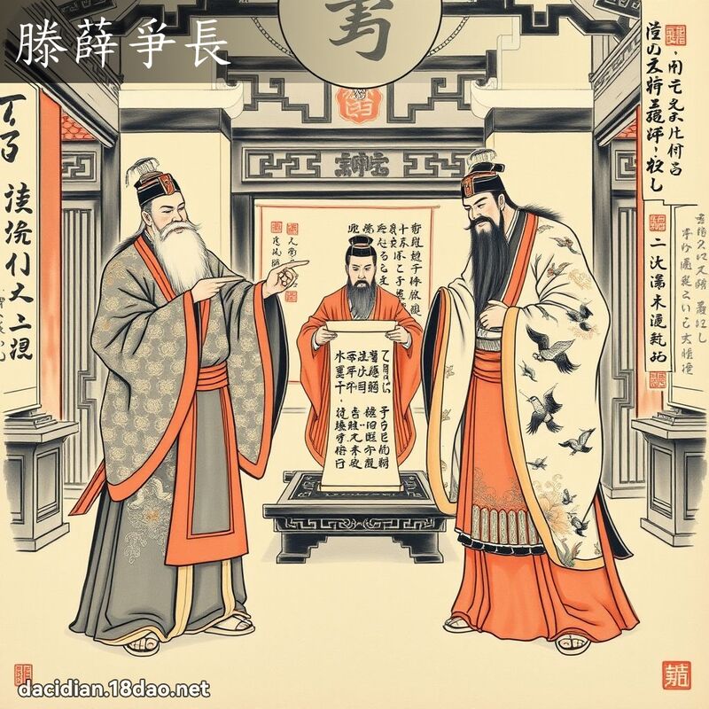 滕薛爭長 配图
