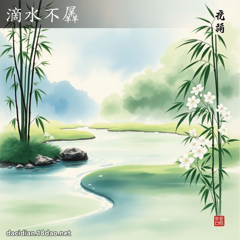 滴水不羼 配图