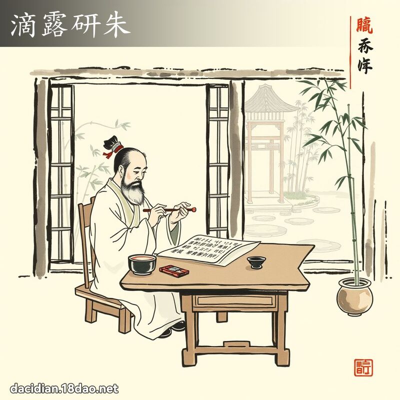 滴露研朱 配图
