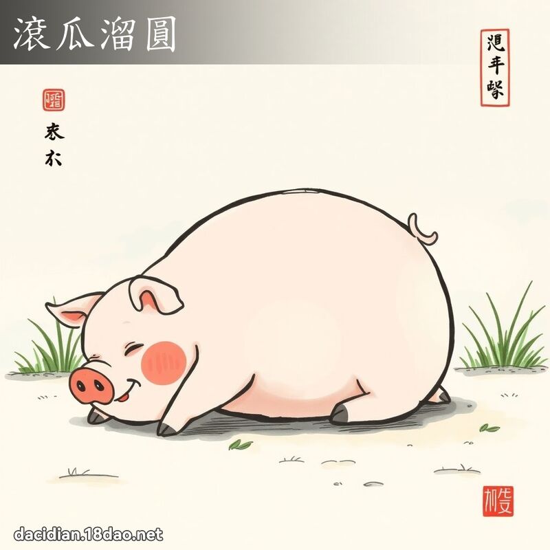 滾瓜溜圓 配图