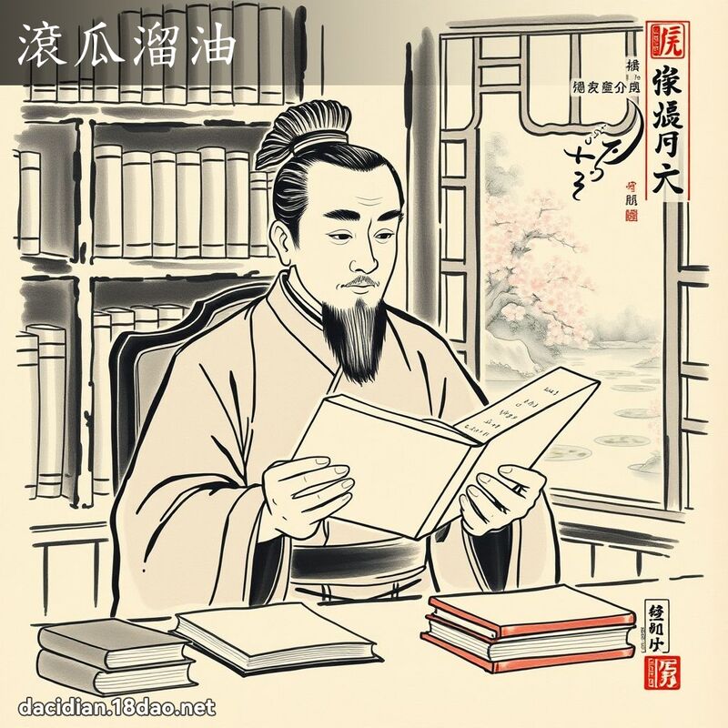 滾瓜溜油 配图