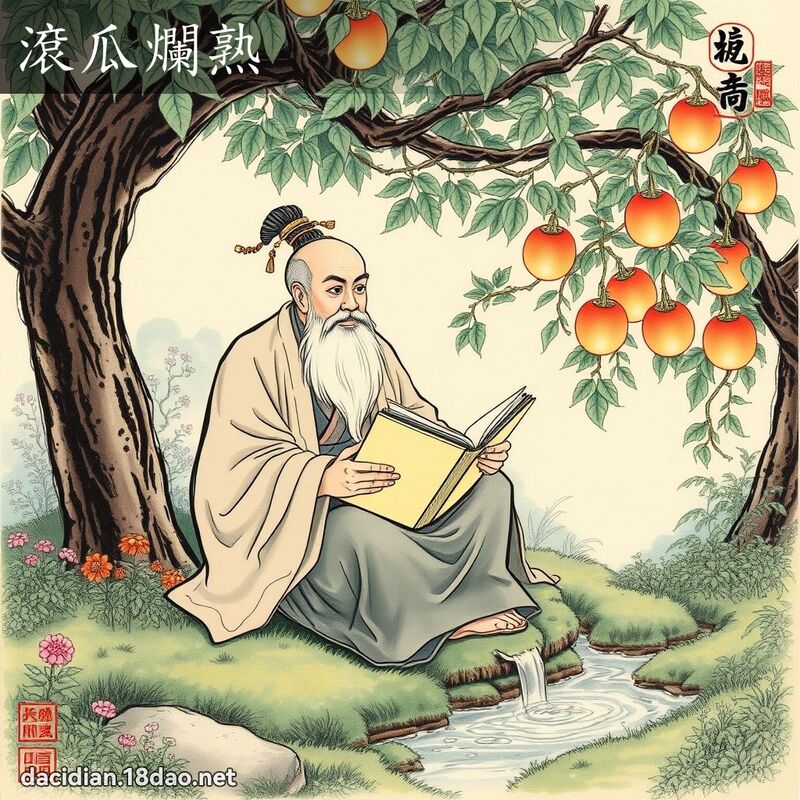 滾瓜爛熟 配图