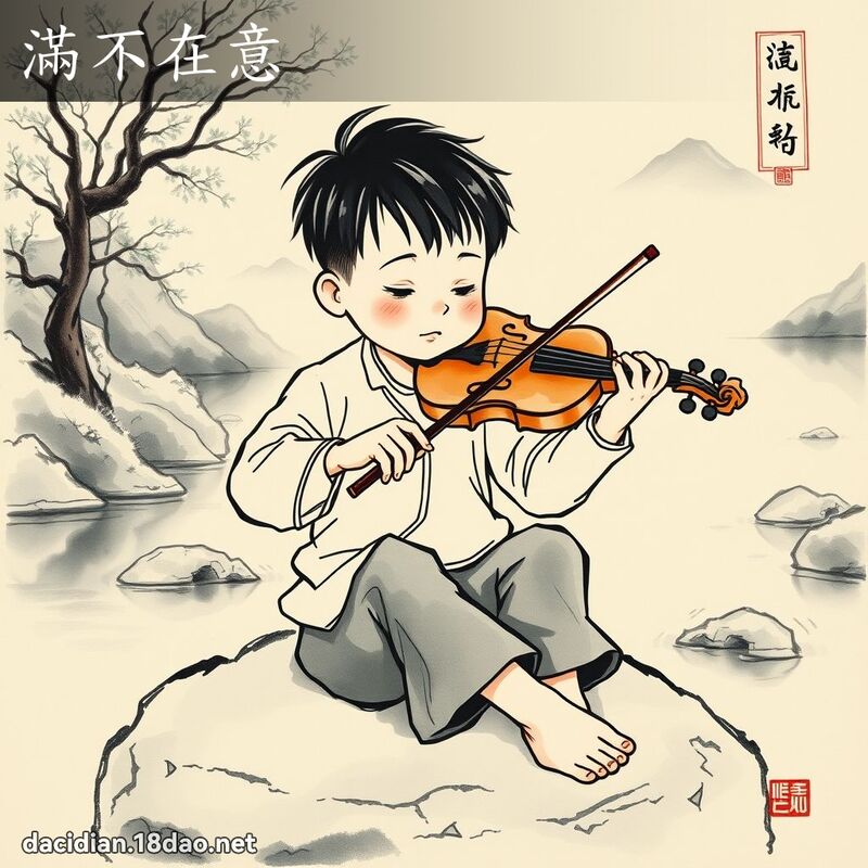 滿不在意 配图