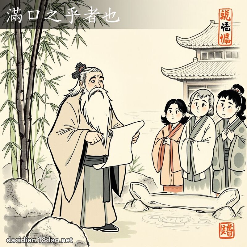 滿口之乎者也 配图