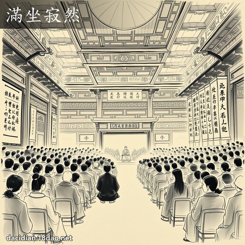 滿坐寂然 配图