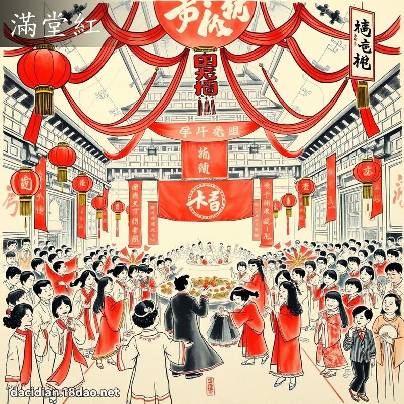 滿堂紅 配图