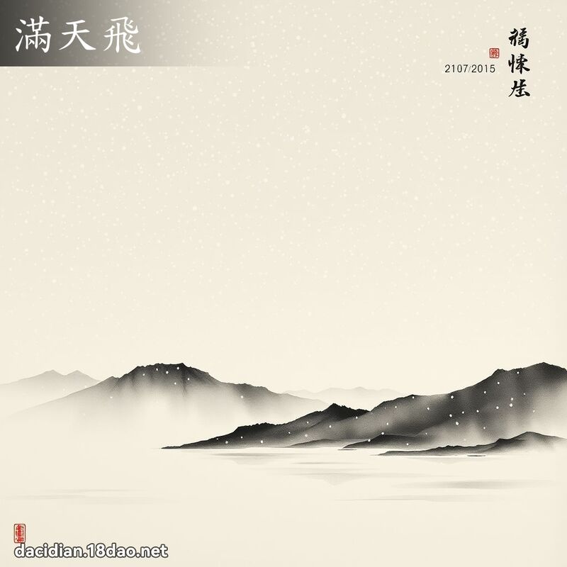 滿天飛 配图
