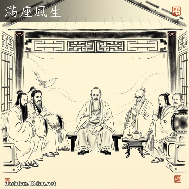 滿座風生 配图