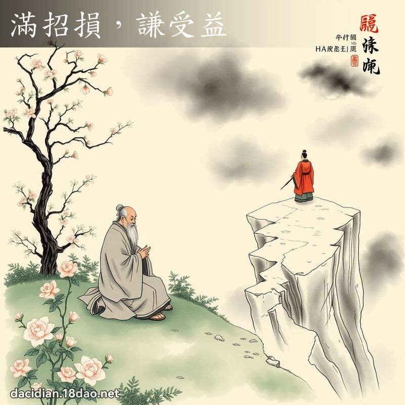 滿招損,謙受益 配图