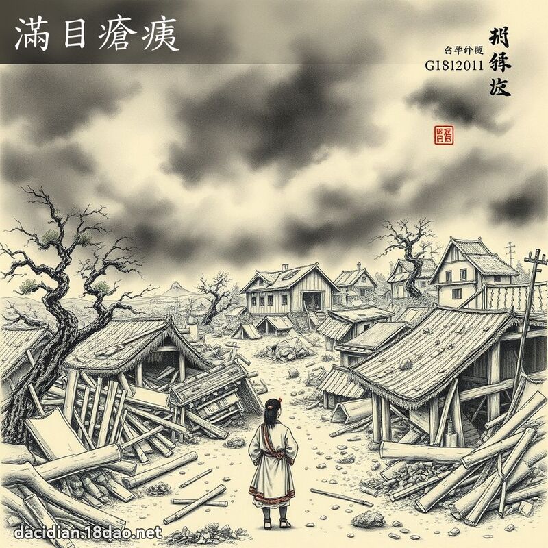 滿目瘡痍 配图