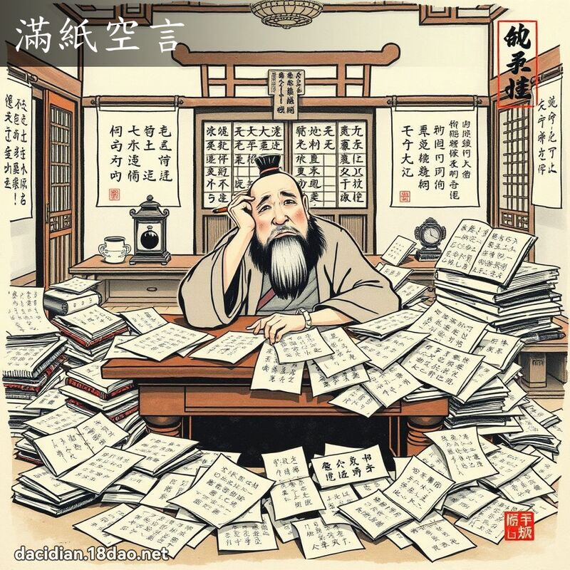 滿紙空言 配图