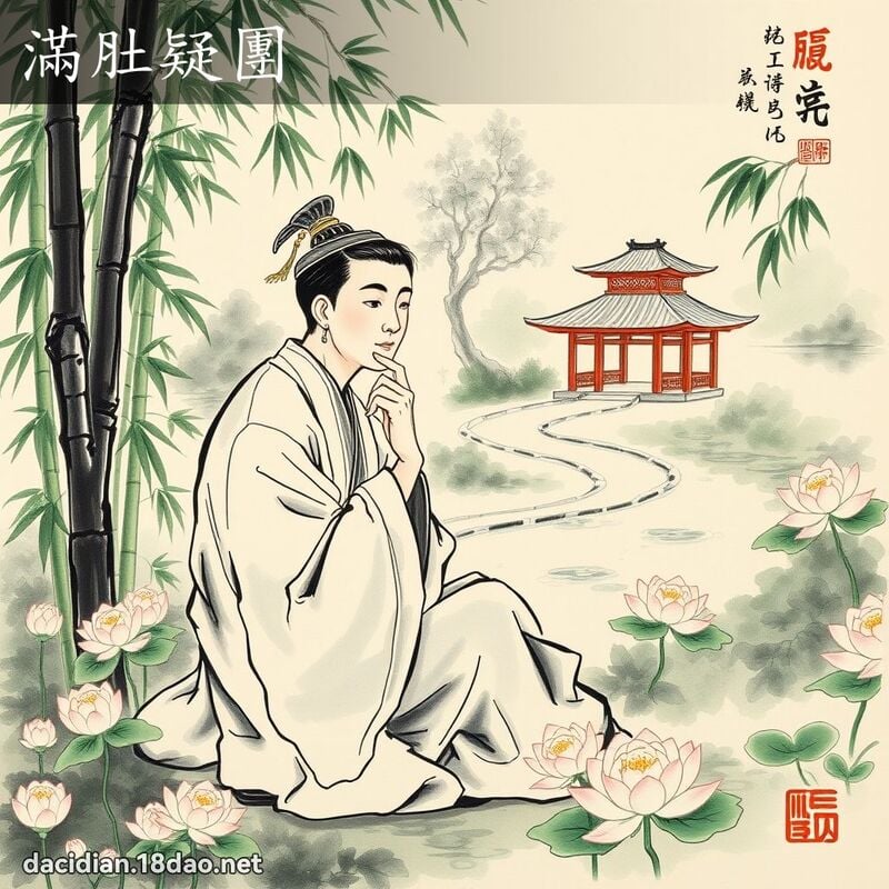 滿肚疑團 配图