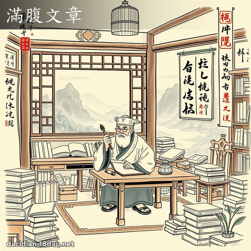 滿腹文章 配图