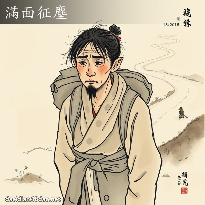 滿面征塵 配图