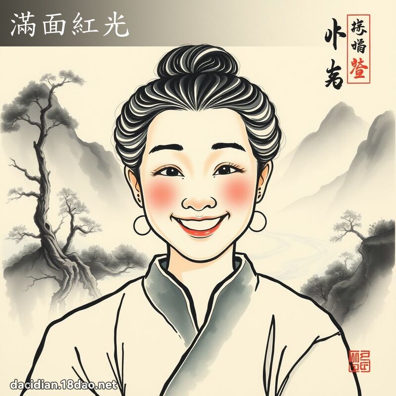 满面红光 配图