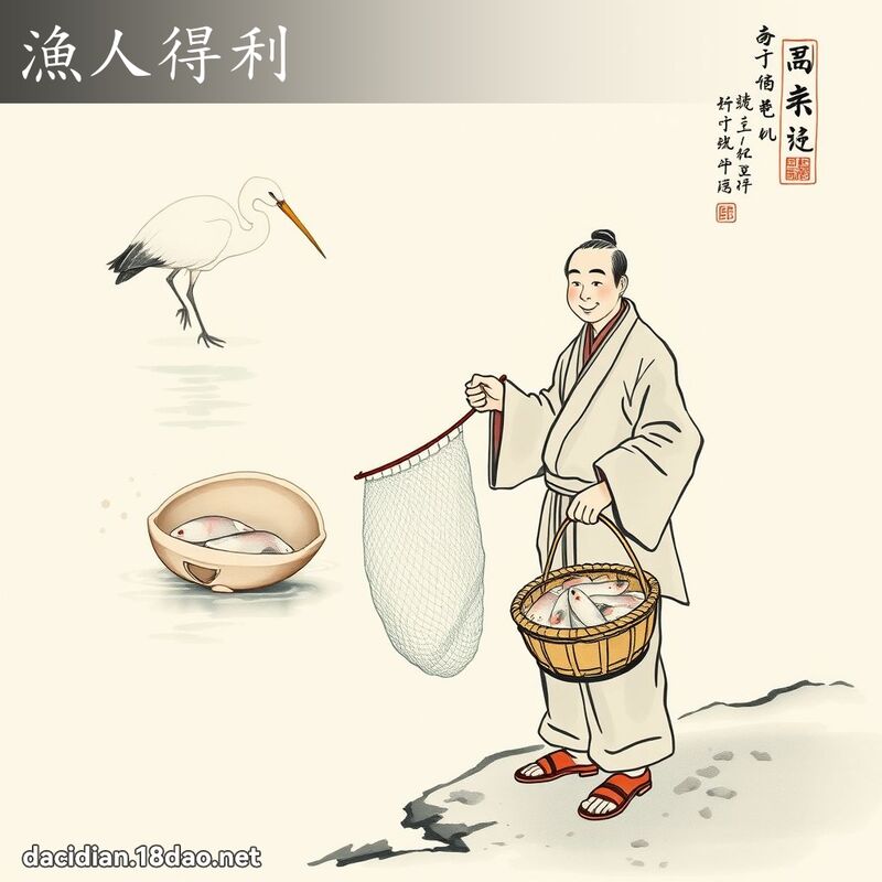 渔人得利 配图