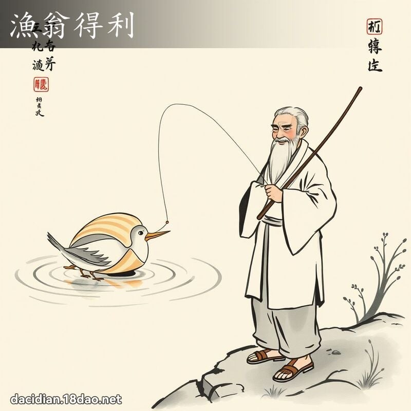 渔翁得利 配图