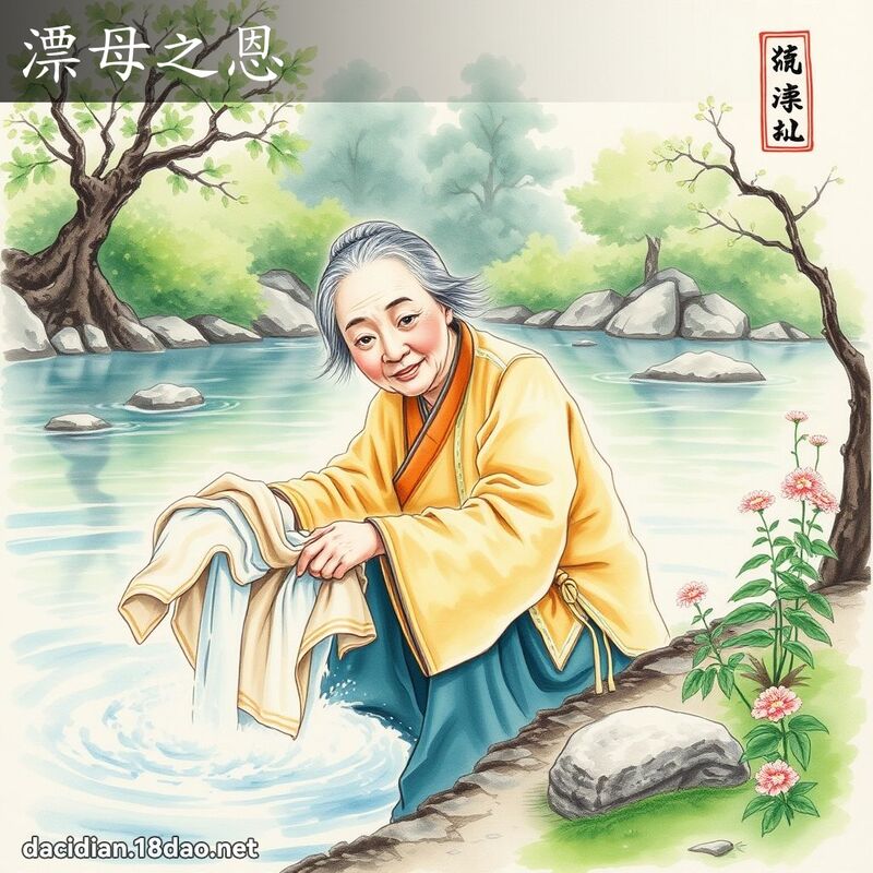 漂母之恩 配图