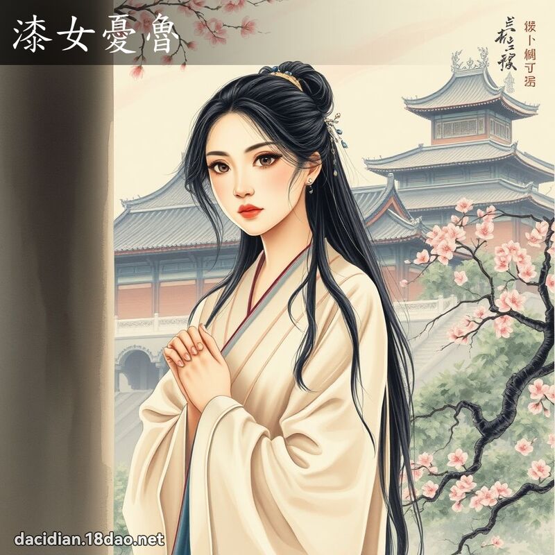 漆女忧鲁 配图
