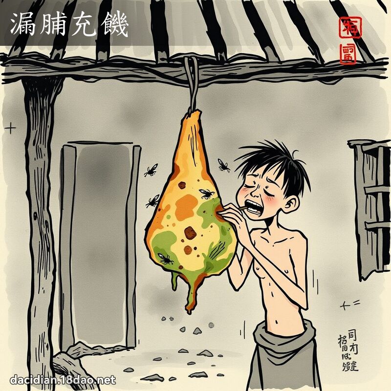 漏脯充饥 配图