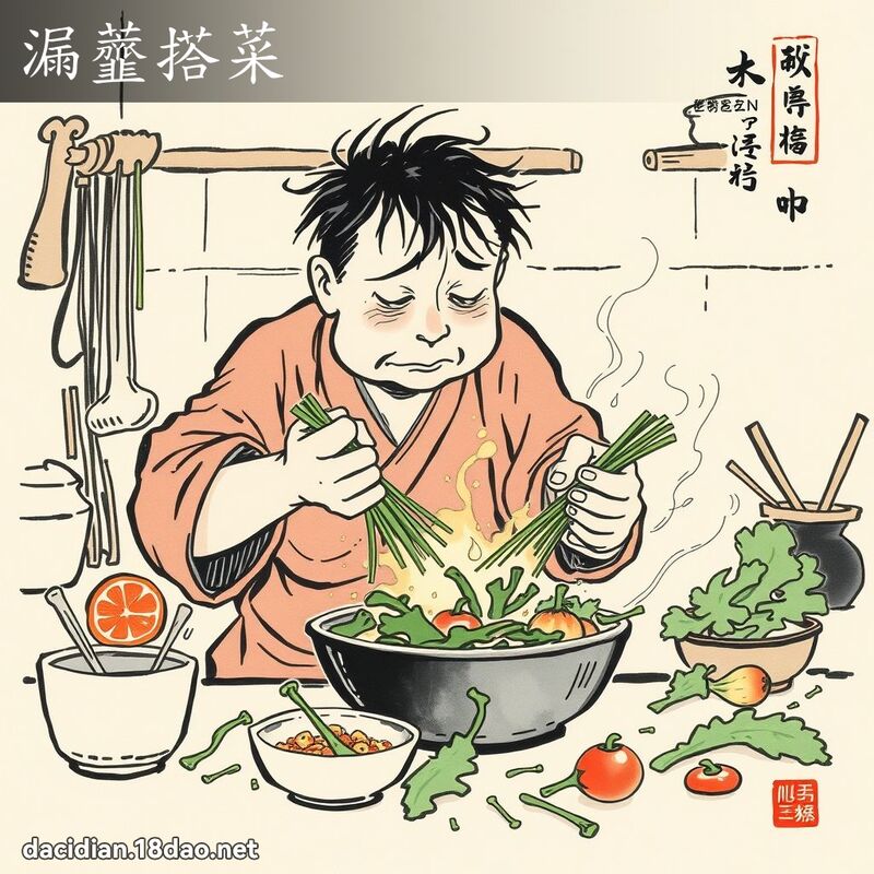 漏虀搭菜 配图