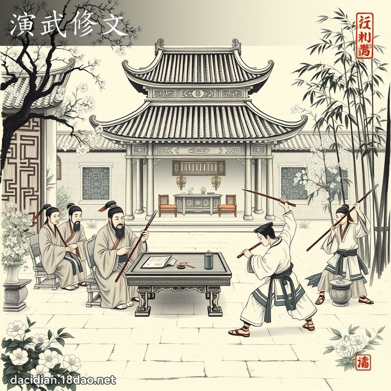 演武修文 配图