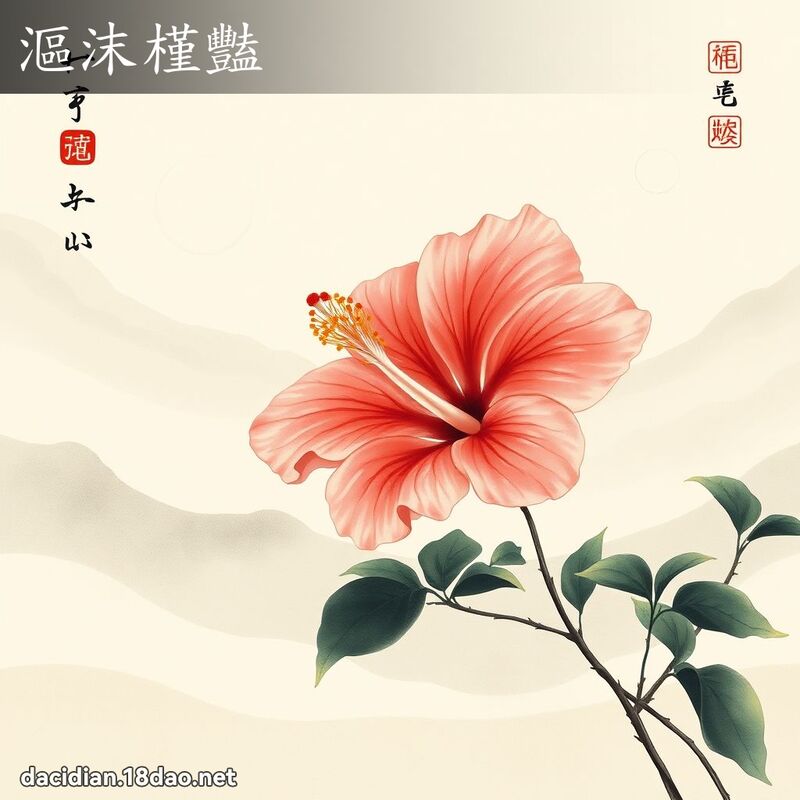 沤沫槿艳 配图