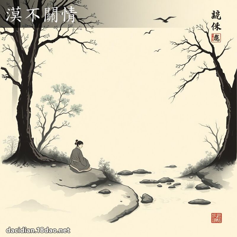 漠不关情 配图