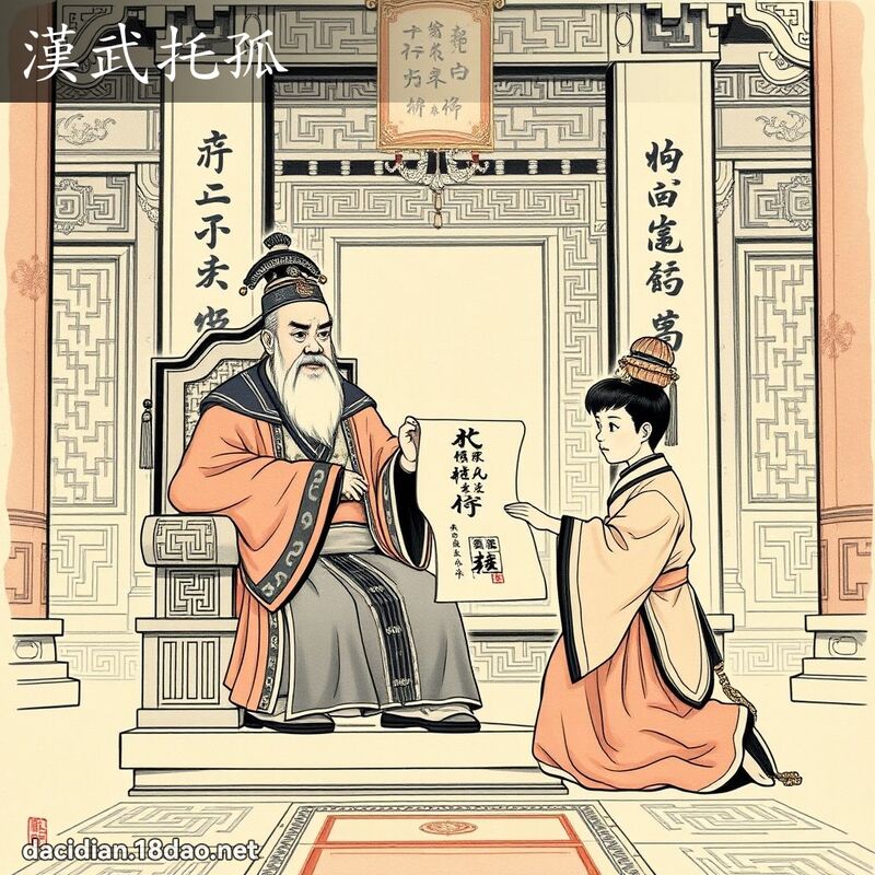 汉武托孤 配图