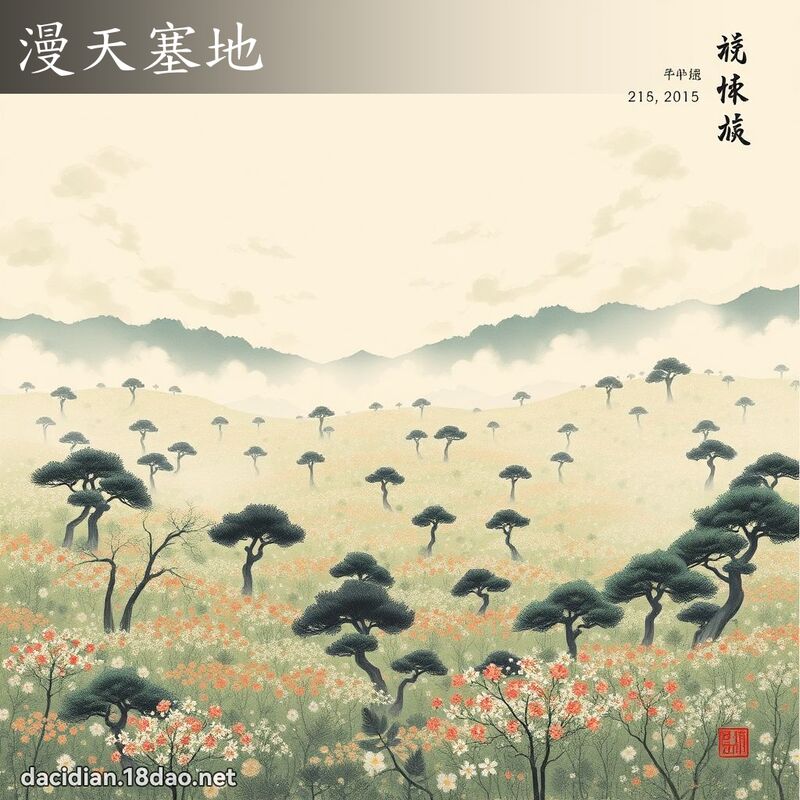 漫天塞地 配图