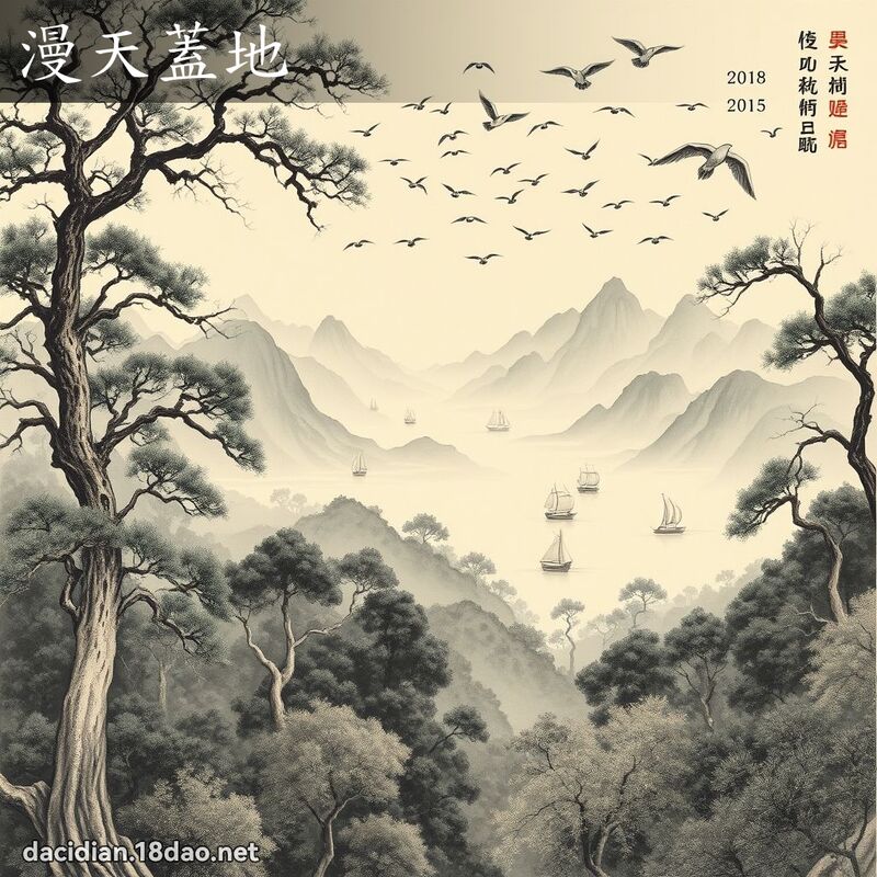 漫天盖地 配图
