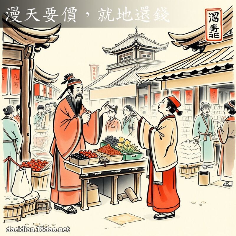 漫天要价,就地还钱 配图