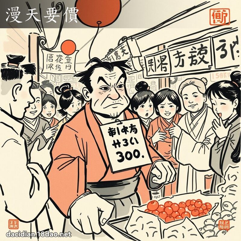 漫天要价 配图