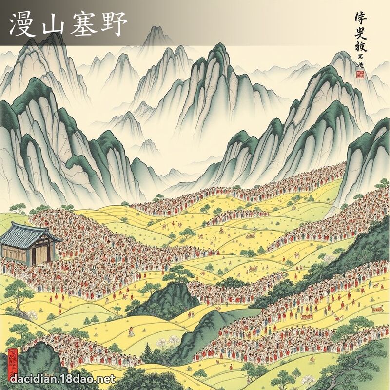 漫山塞野 配图