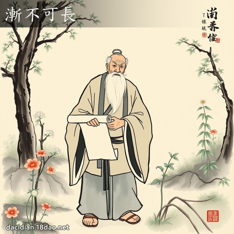 渐不可长 配图