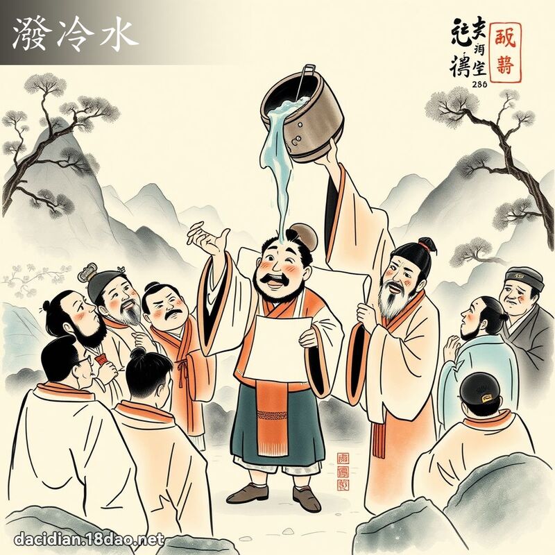 泼冷水 配图