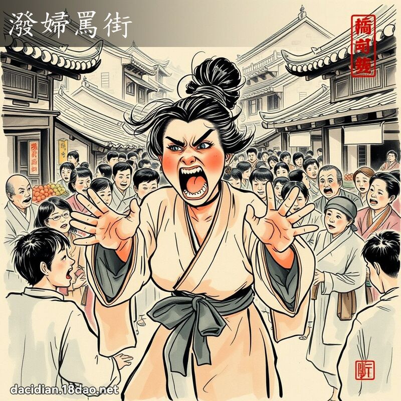 泼妇骂街 配图