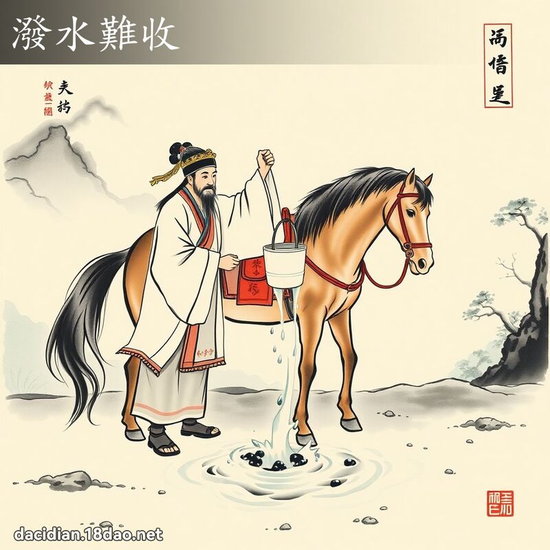 泼水难收 配图