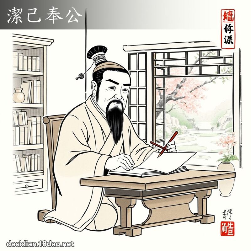 洁己奉公 配图
