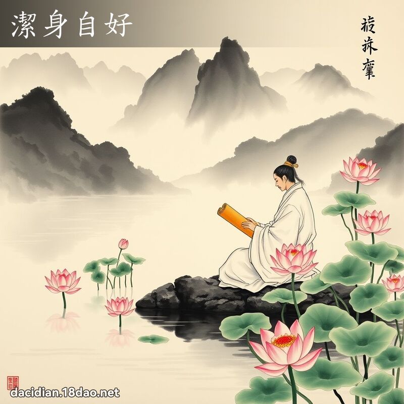 洁身自好 配图