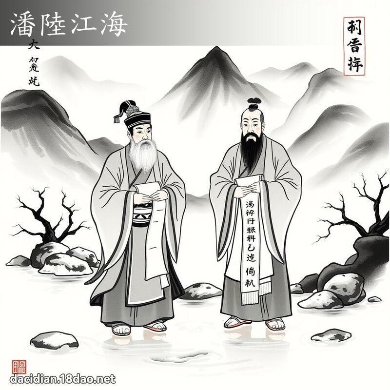 潘陆江海 配图