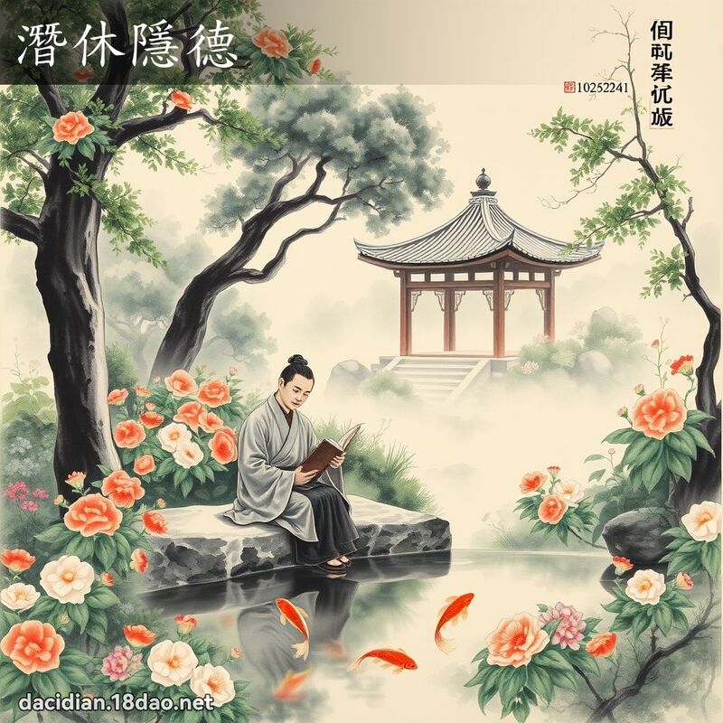 潜休隱德 配图