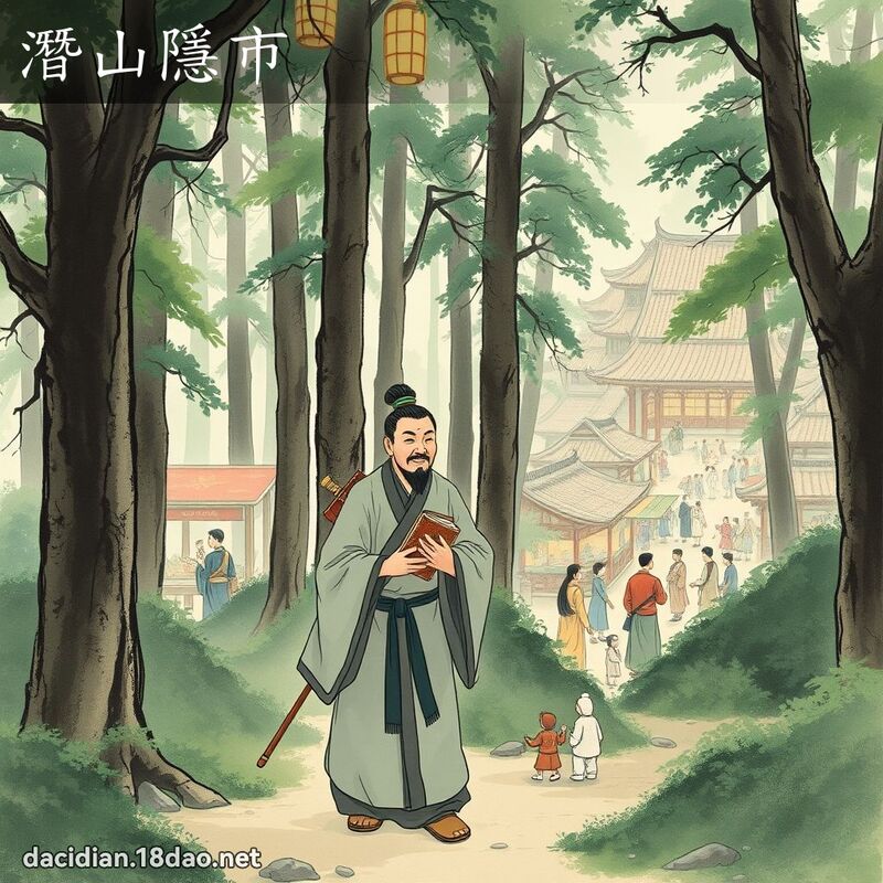 潜山隱市 配图