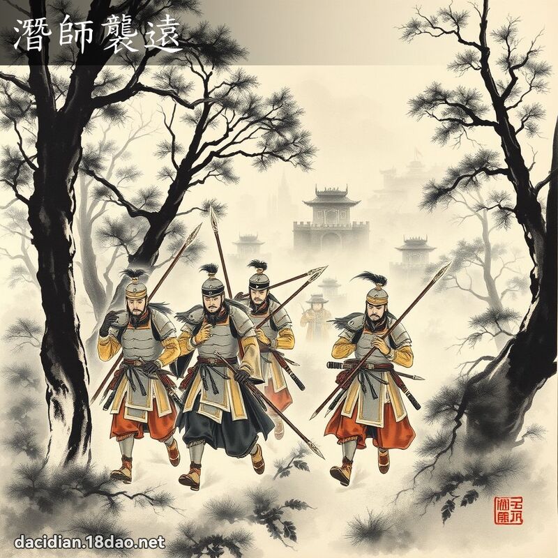 潜师袭远 配图
