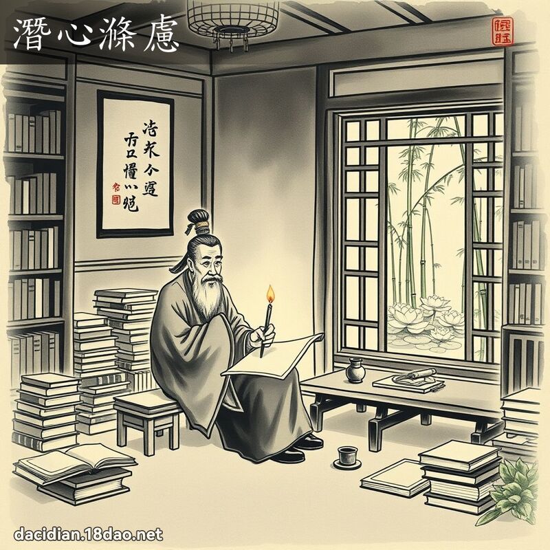 潜心涤虑 配图
