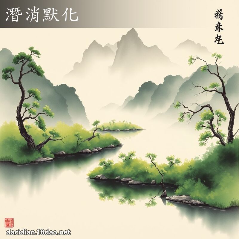 潜消默化 配图
