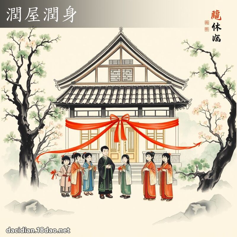 润屋润身 配图