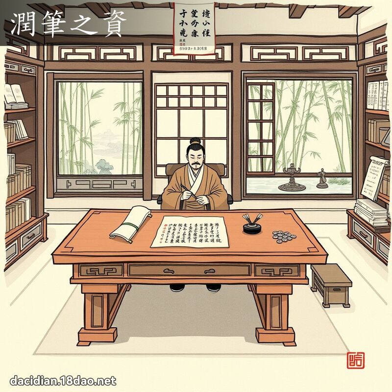 润笔之资 配图