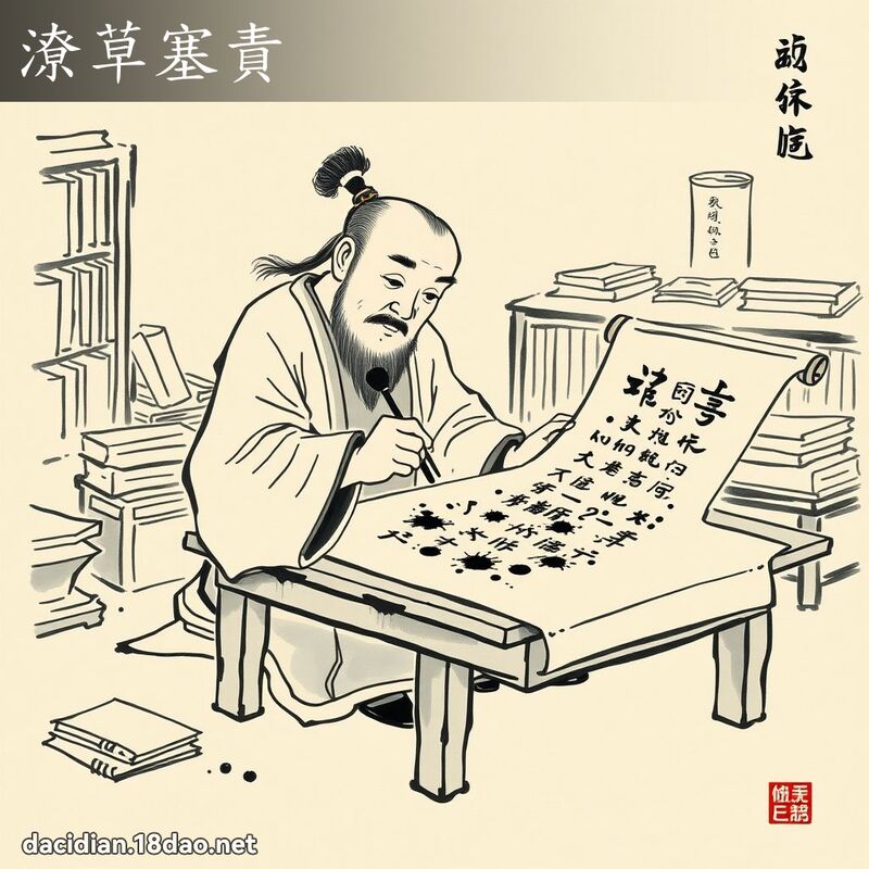 潦草塞责 配图