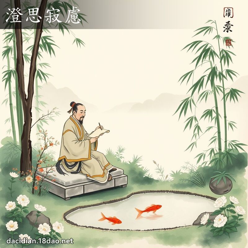 澄思寂虑 配图